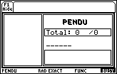 Pendu.